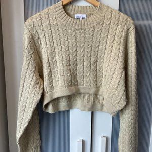Danielle Bernstein Cropped Sweater, size L